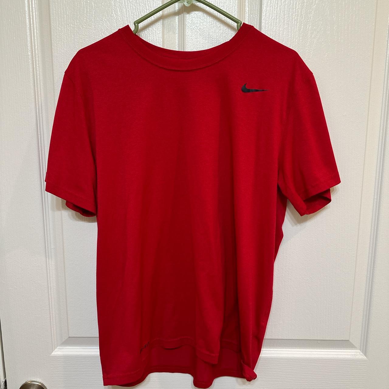 solar red nike shirt