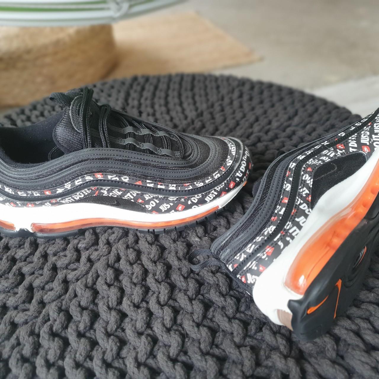 Black and orange air max 97 best sale