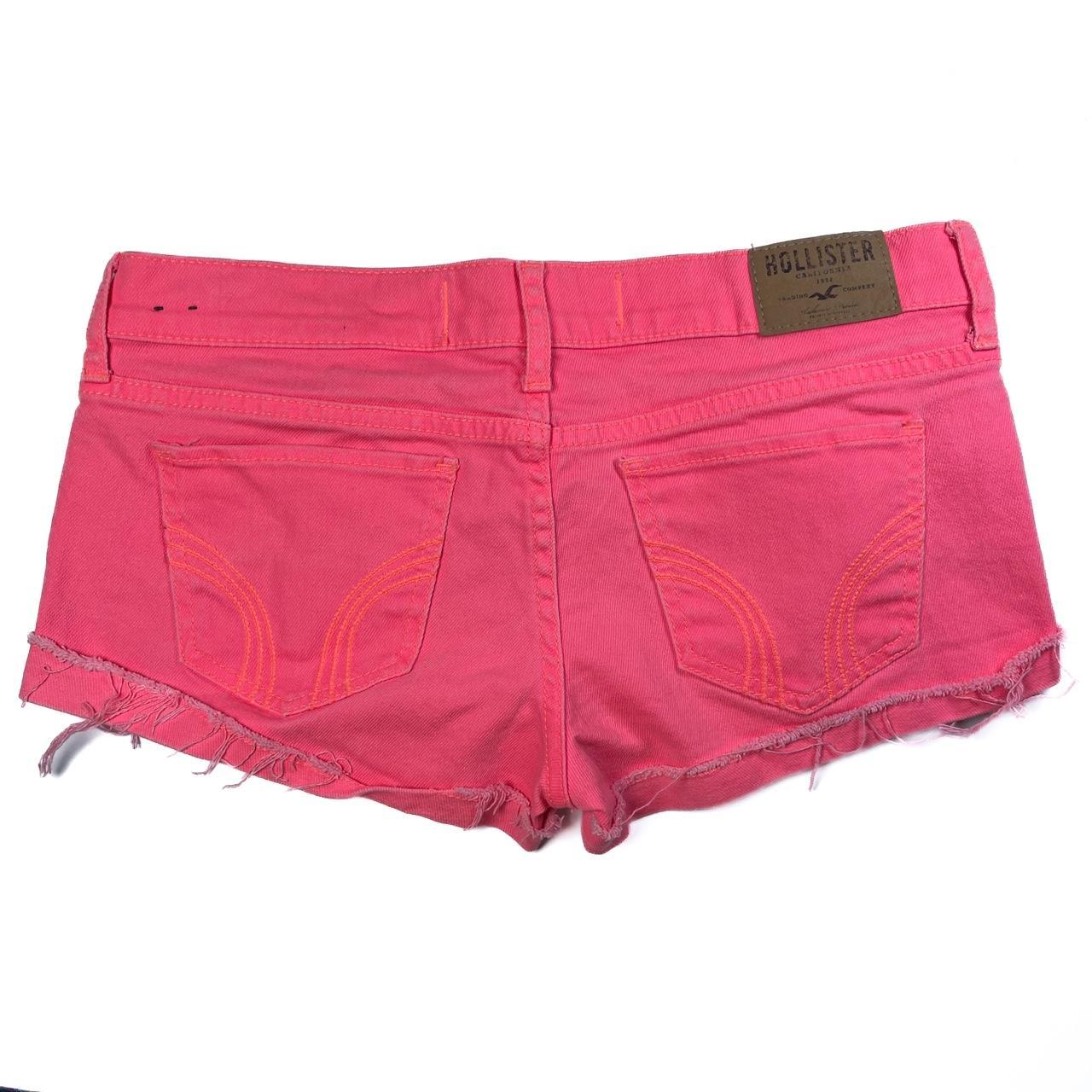 Jean Shorts Hollister Pink Shorts Ultra High Rise Pink Denim Mom