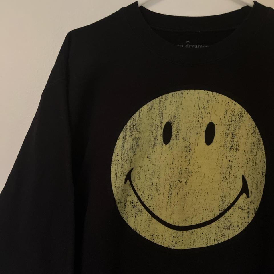 Smiley face best sale sweatshirt pacsun