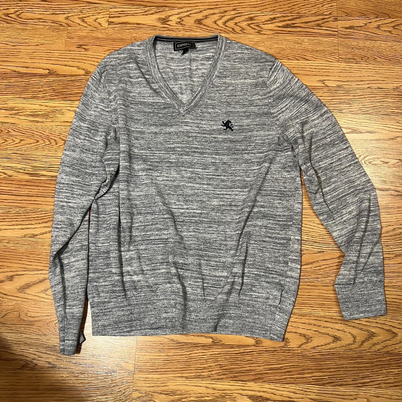 Express gray outlet sweater