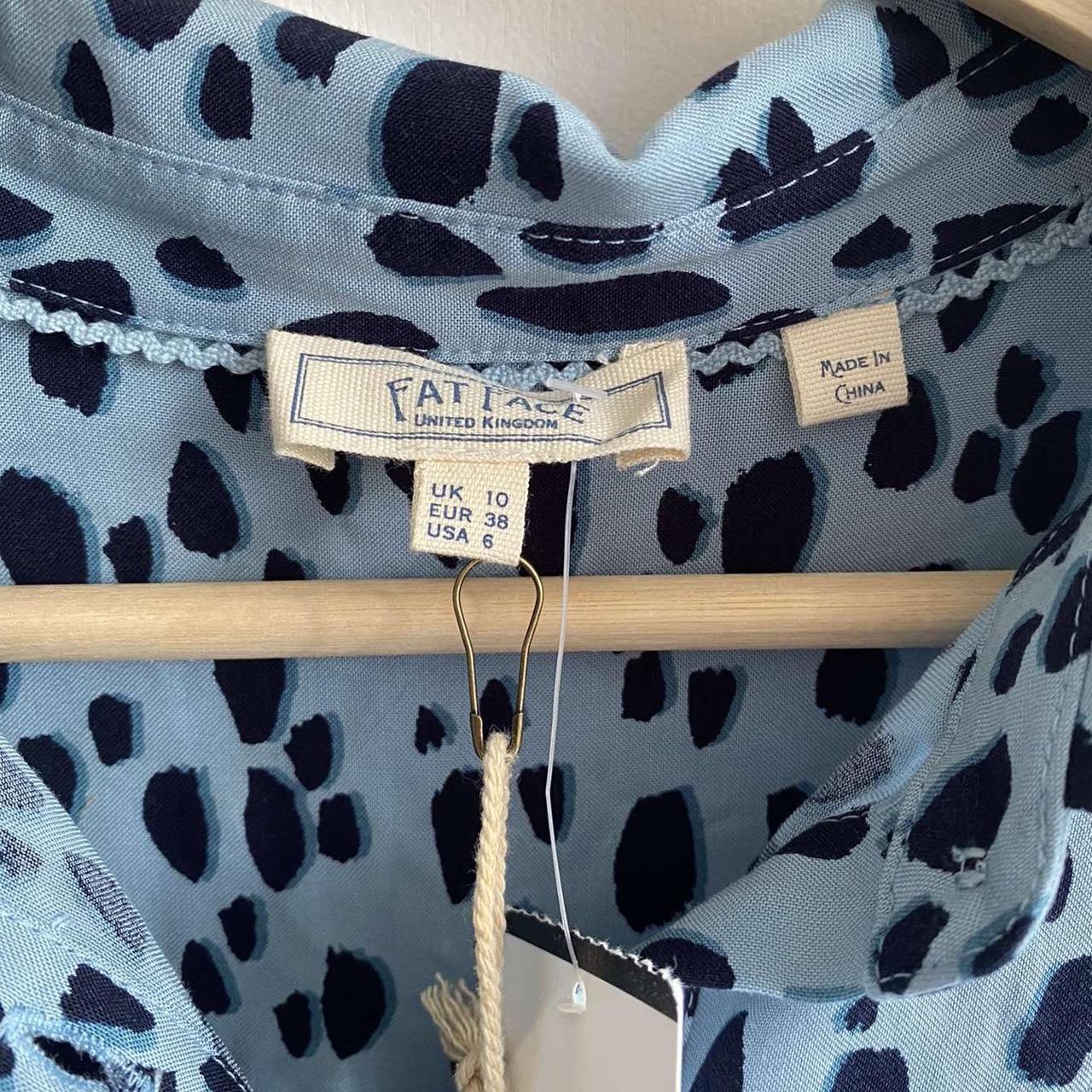 Fat face blue polka dot maxi dress - Depop