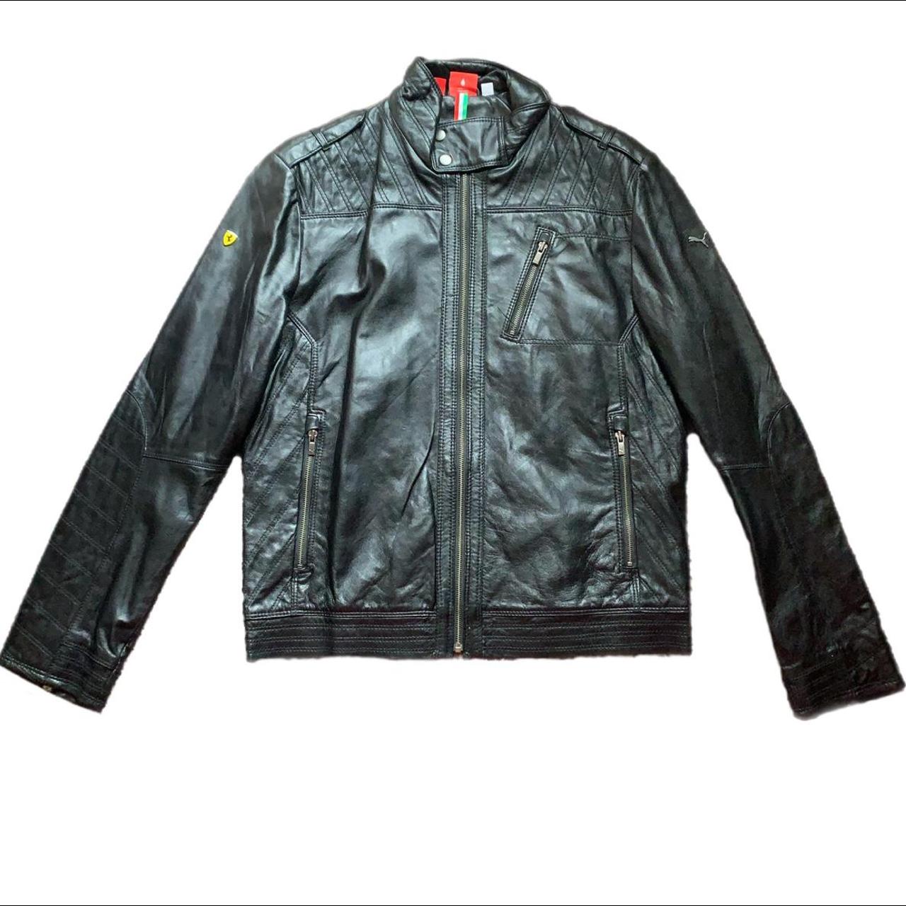 Puma ferrari leather jacket discount