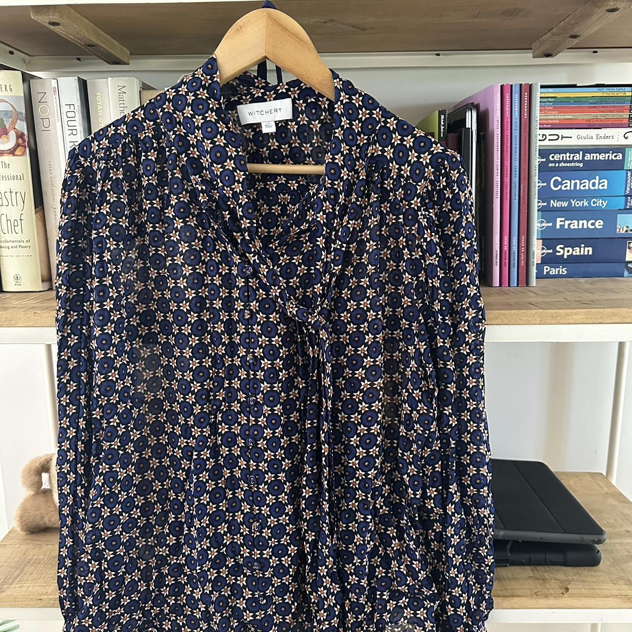 A #witchery viscose shirt. Perfect condition. Size... - Depop