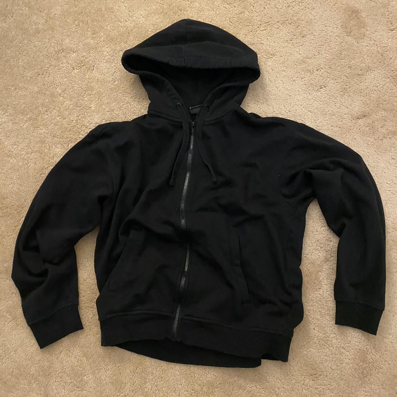 cropped zip up hoodie h&m