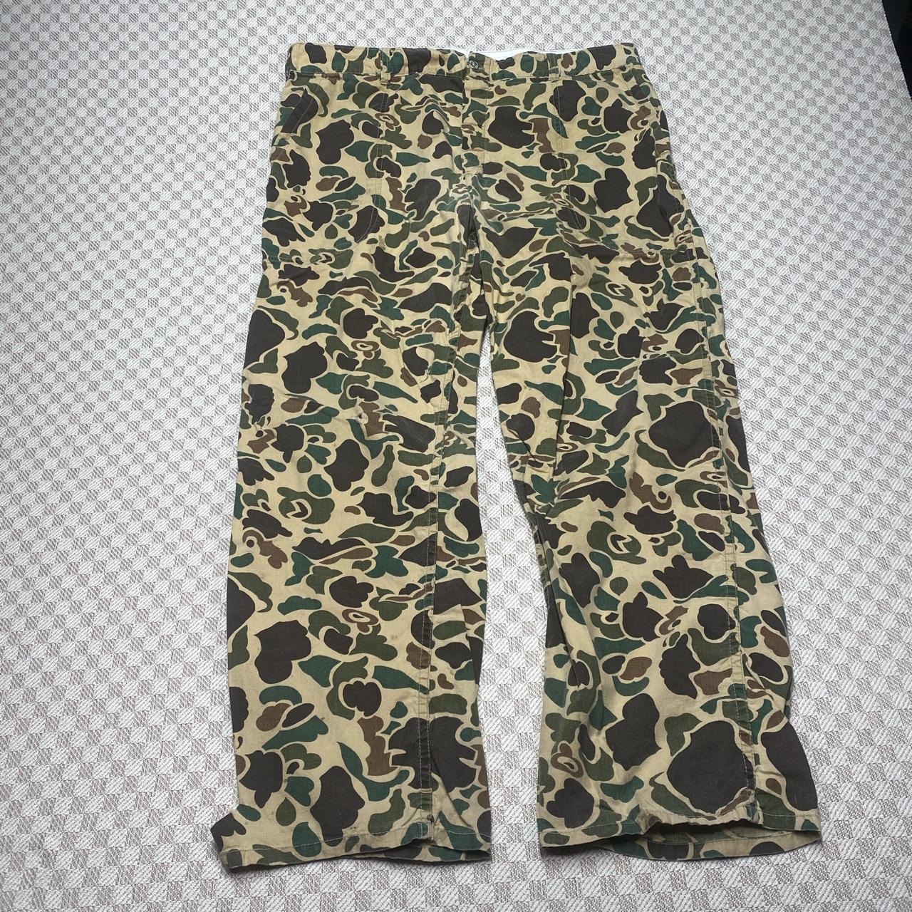 Vintage Duck Camo Pants size Large Some holes,... Depop