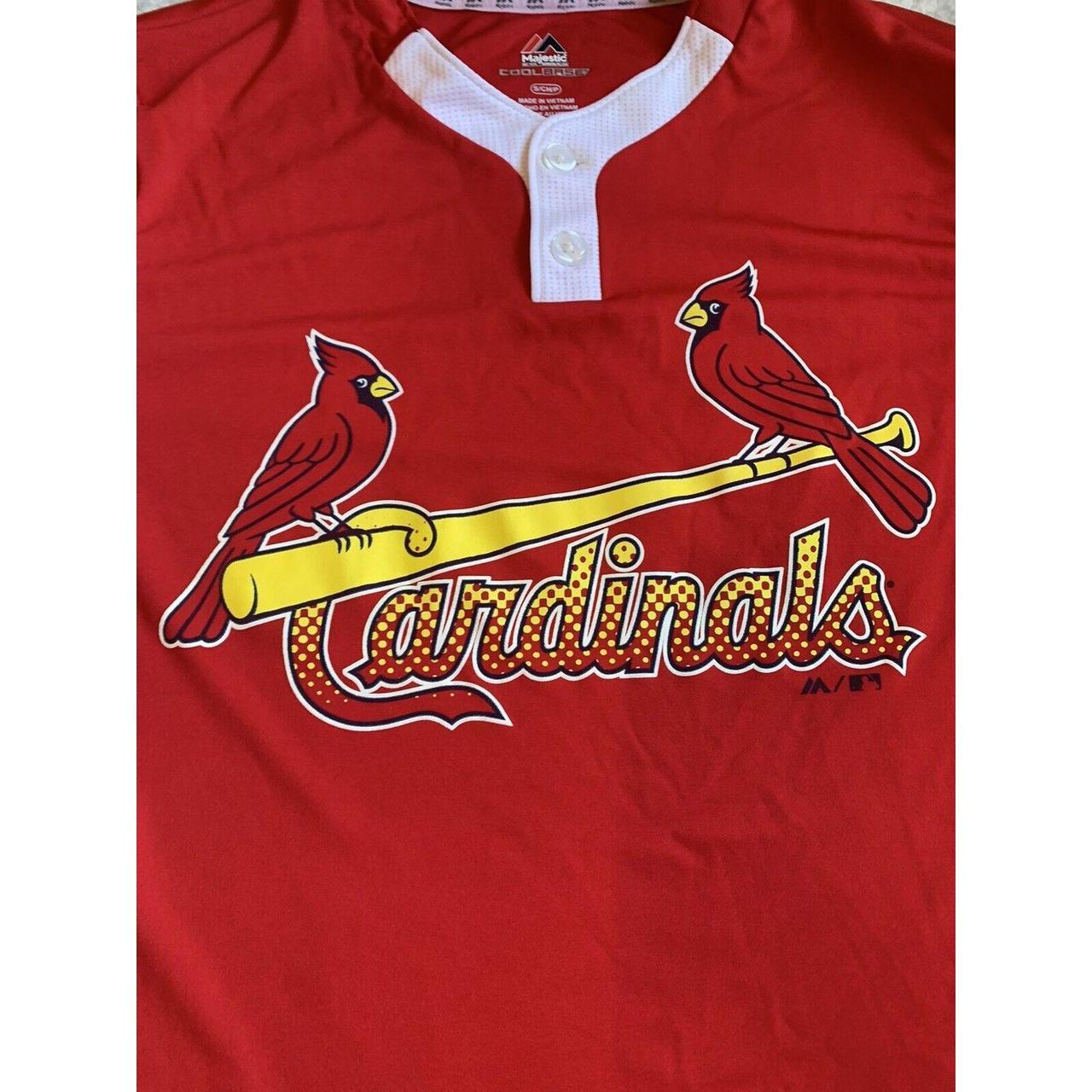 St. Louis Cardinals Majestic Cool Base MLB Baseball Jersey Mens size Small