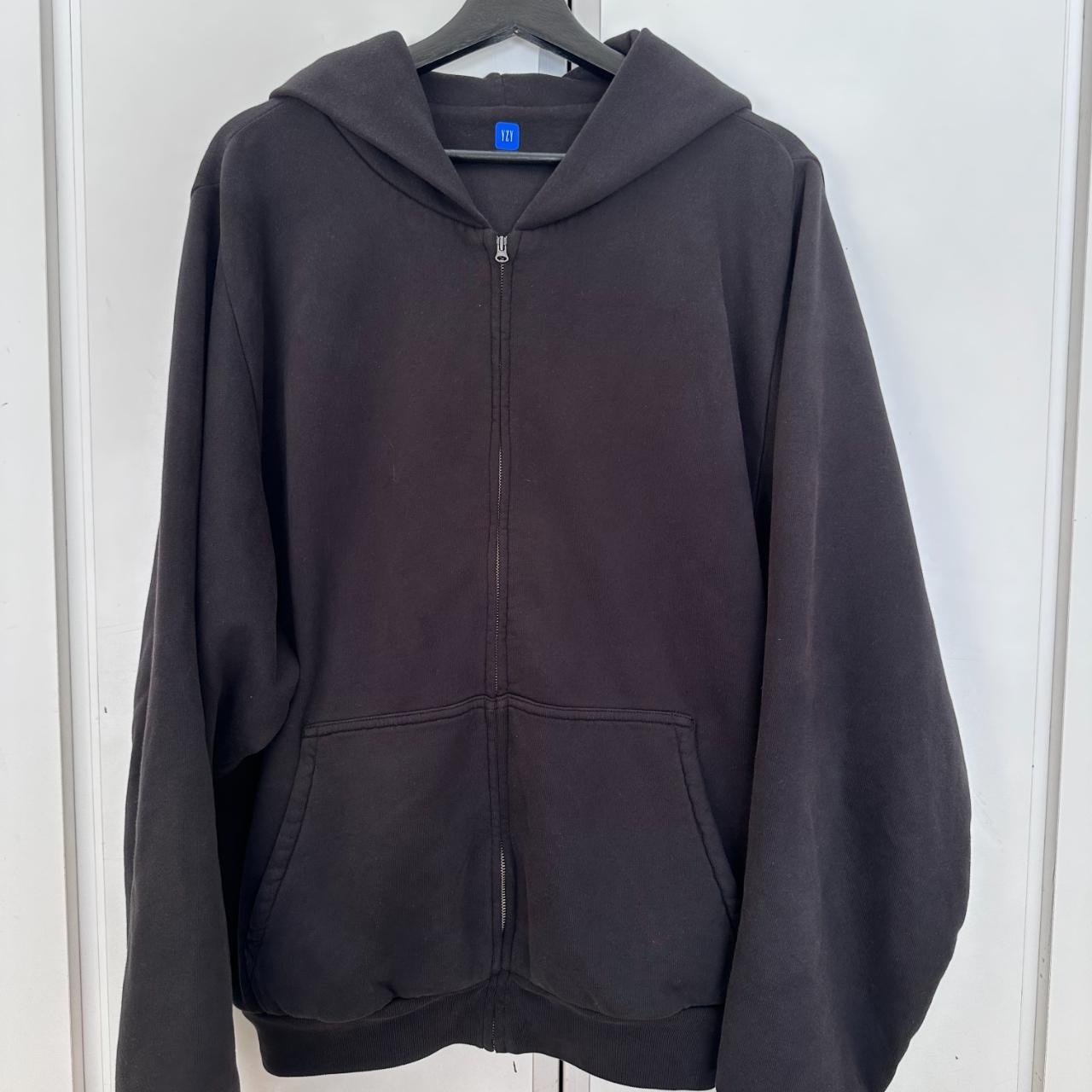 YZY GAP ZIP HOODIE Black (x-large) from the... - Depop