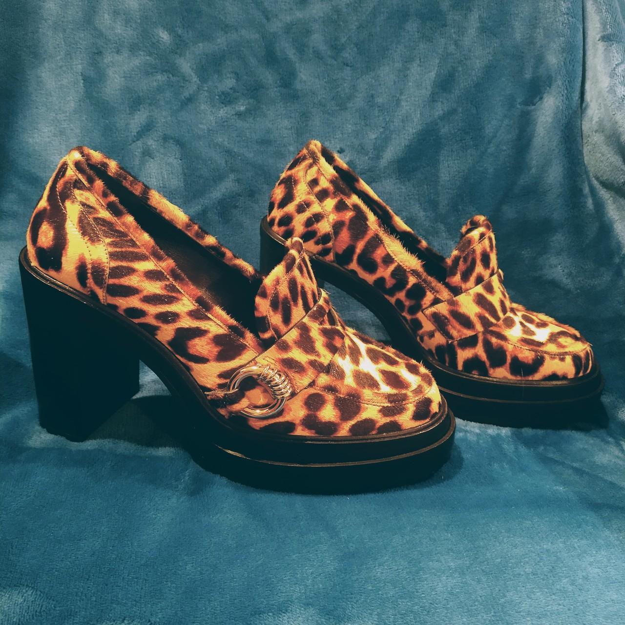 Gianni bini hot sale leopard heels