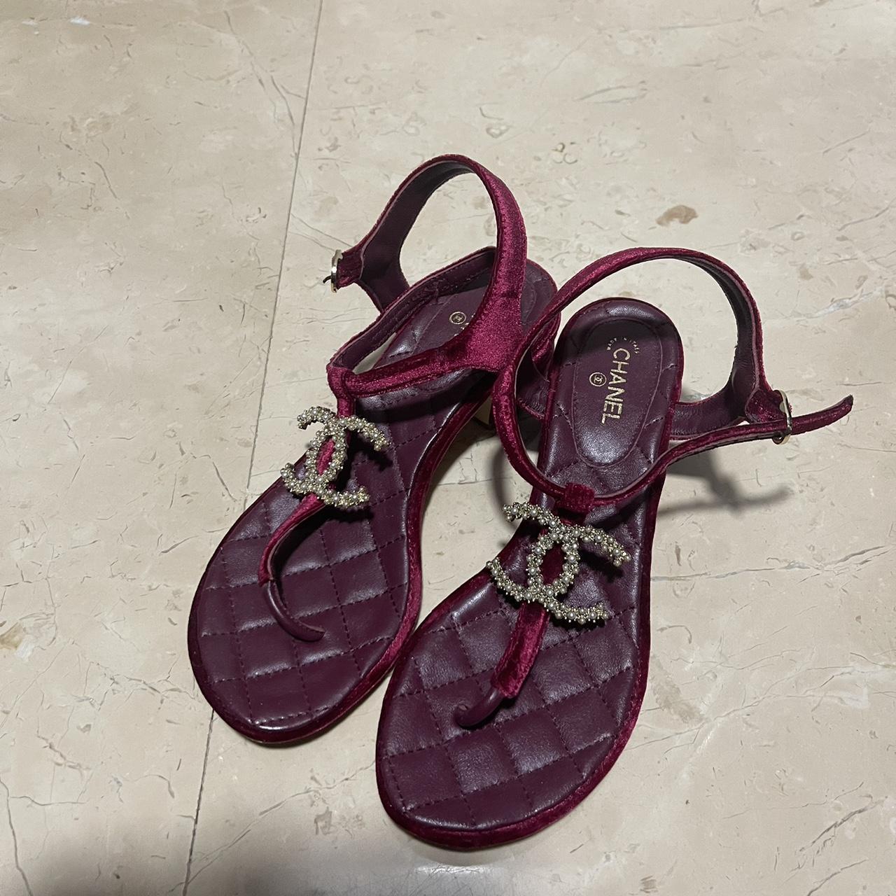 Chanel chain 2024 sandals 2020