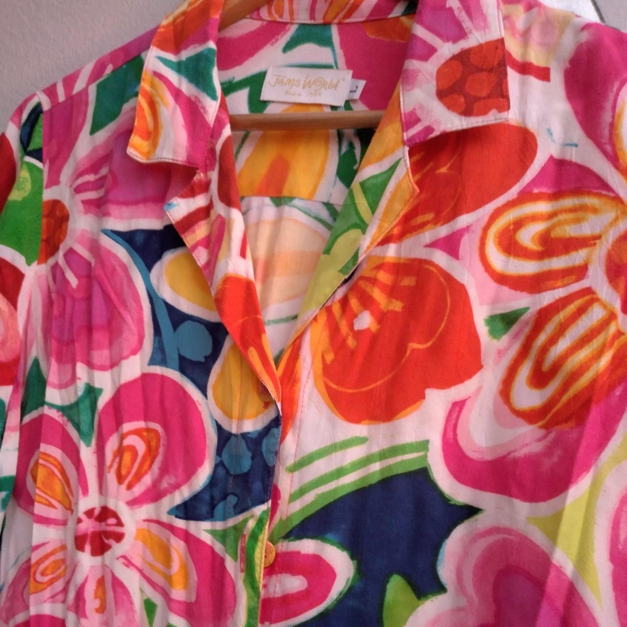 Jams world button up size Large fresh Rayon... Depop
