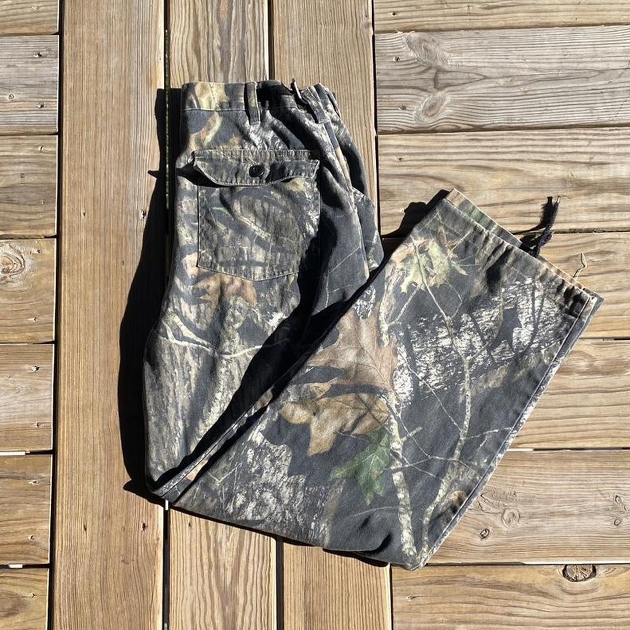 Vintage 90s mossy oak camo cargo pants. Super baggy... - Depop