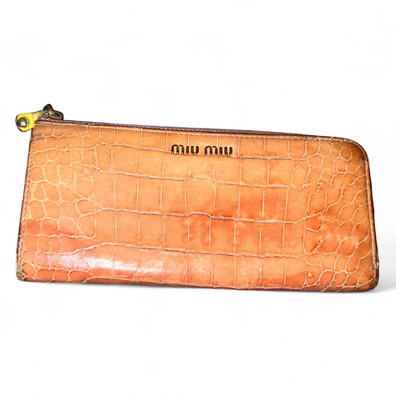 Miu Miu Women's Wallets - Tan/Brown – Miu Miu pea… - image 1