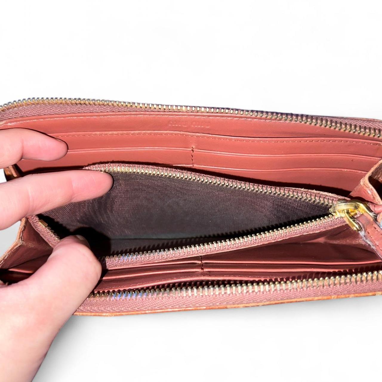 Miu Miu Women's Wallets - Tan/Brown – Miu Miu pea… - image 4