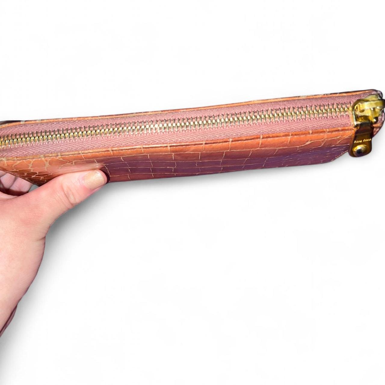 Miu Miu Women's Wallets - Tan/Brown – Miu Miu pea… - image 3