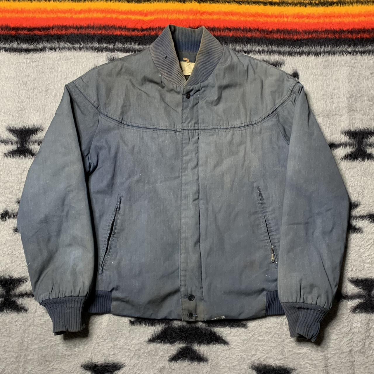 Sz M- Vintage 70’s JCPenney bomber work jacket men’s... - Depop