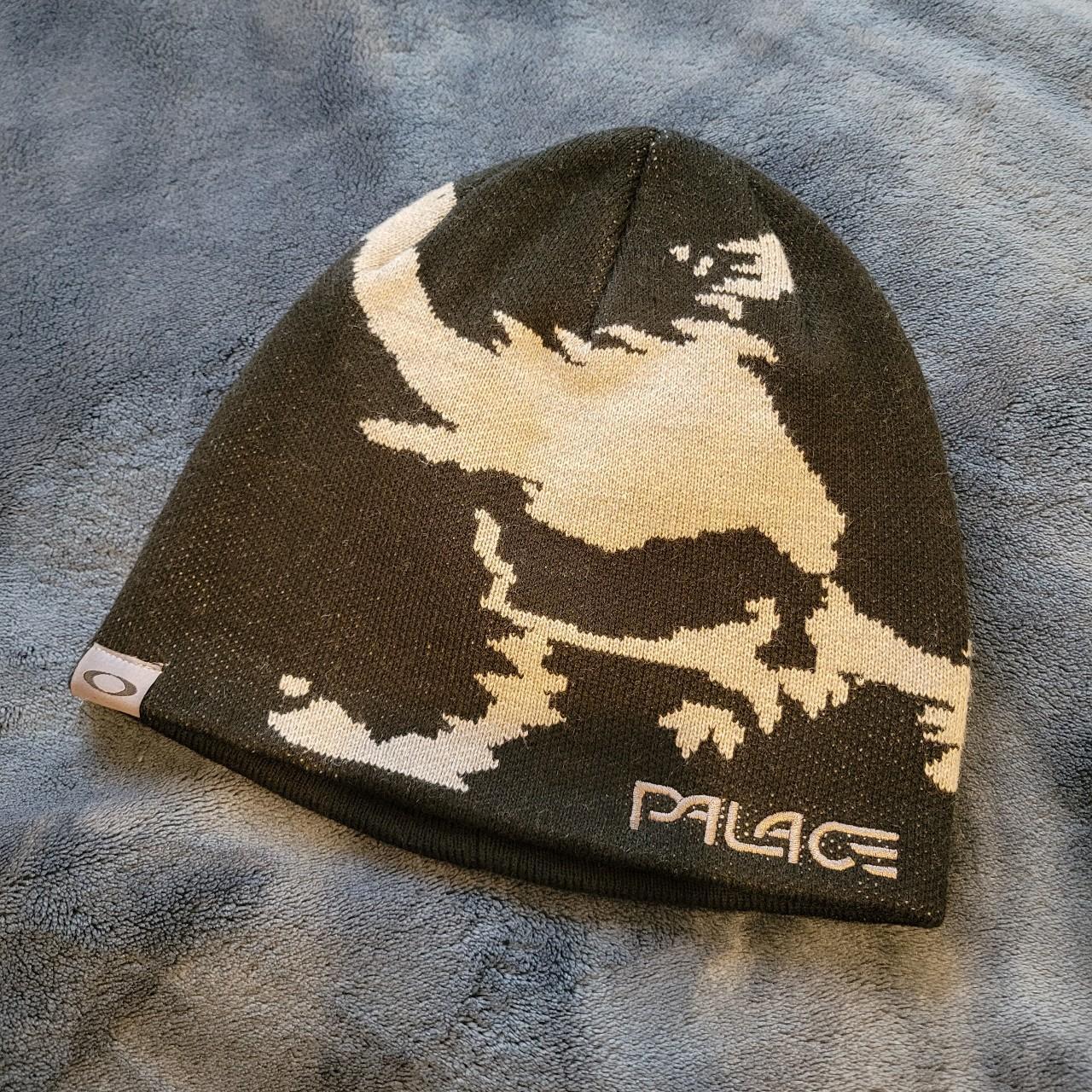 Palace x Oakley beanie in black and grey. Brand new,... - Depop