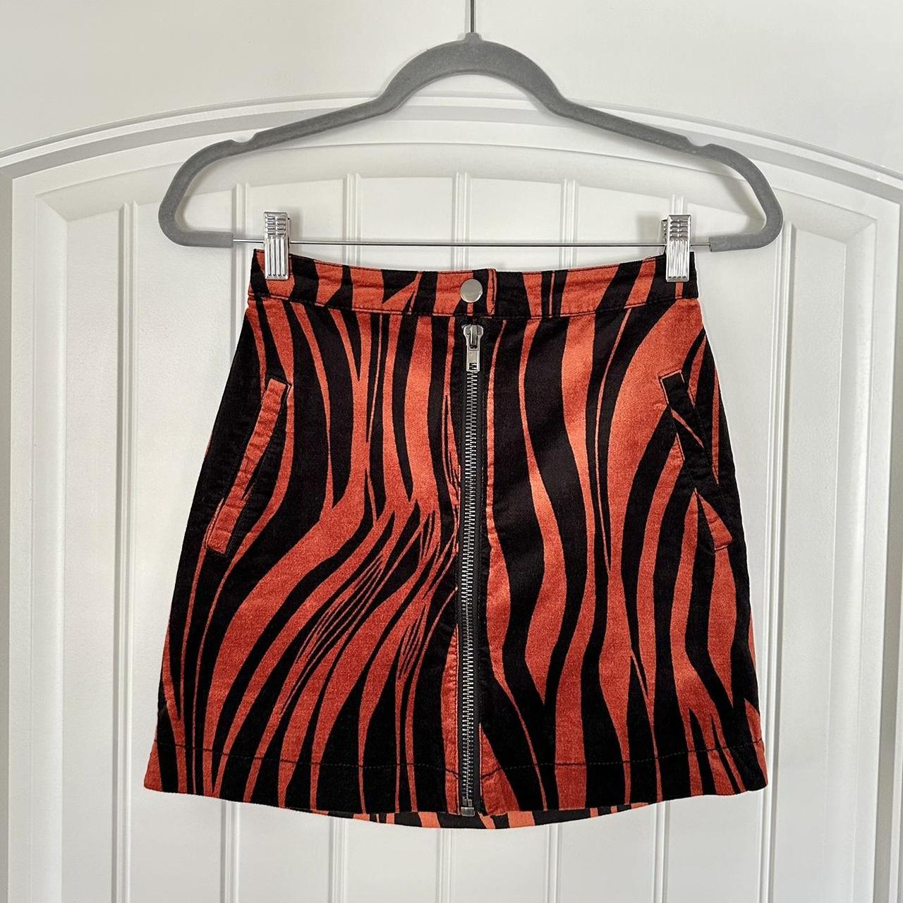 Velvet hotsell zebra skirt