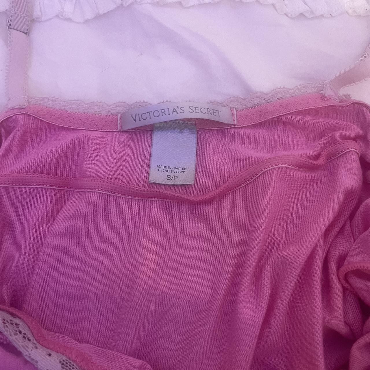 Pink vintage Victoria Secret lacey slip dress!! Size S. - Depop