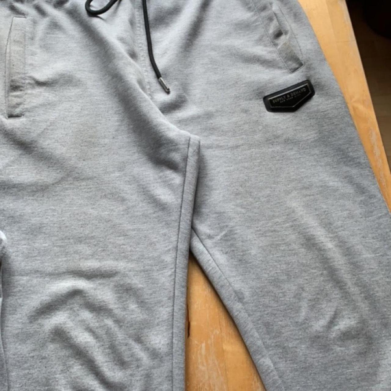 Grey Supply and Demand tracksuit - size S Used a... - Depop