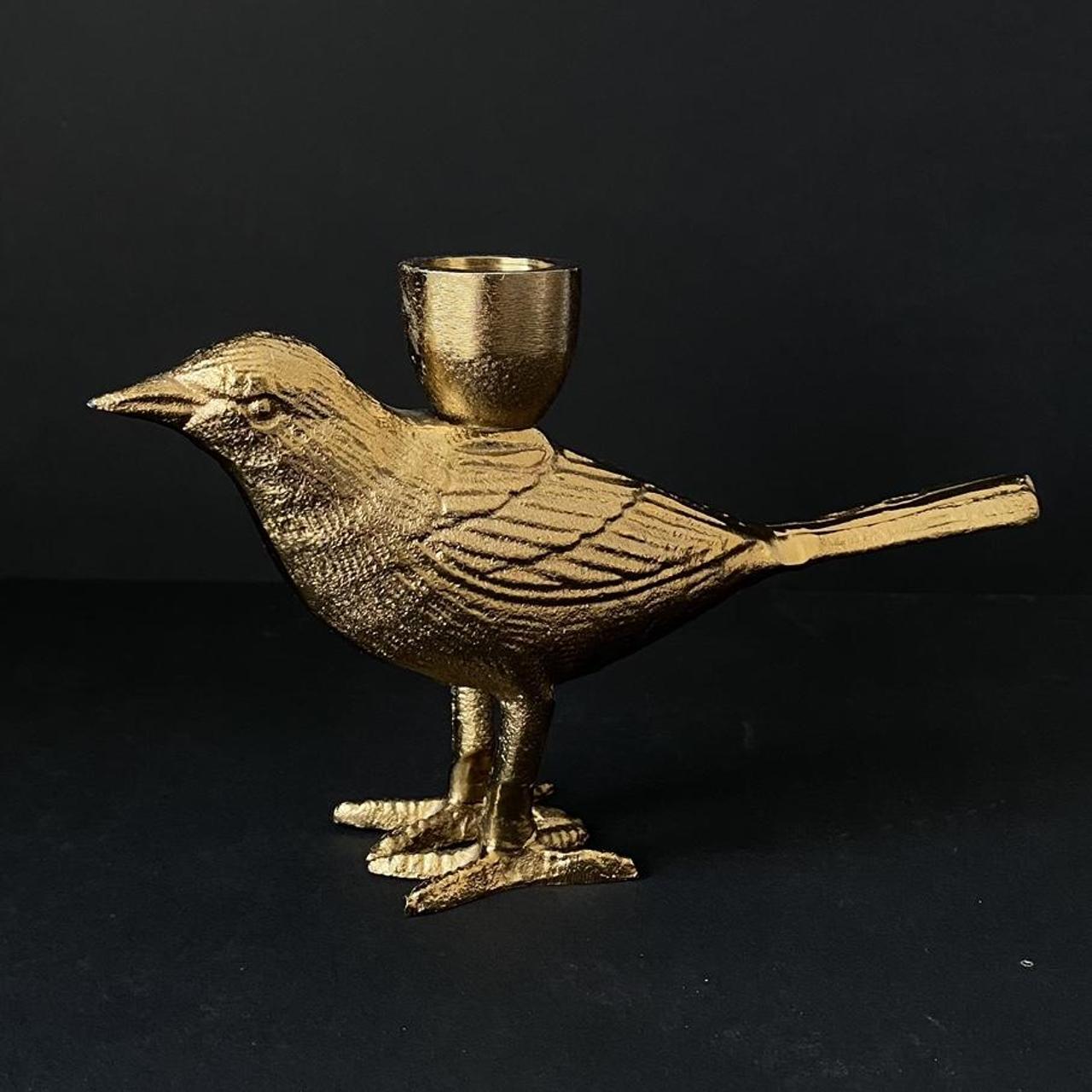 Beautiful gold bird candle holder! ️Distinctive... Depop