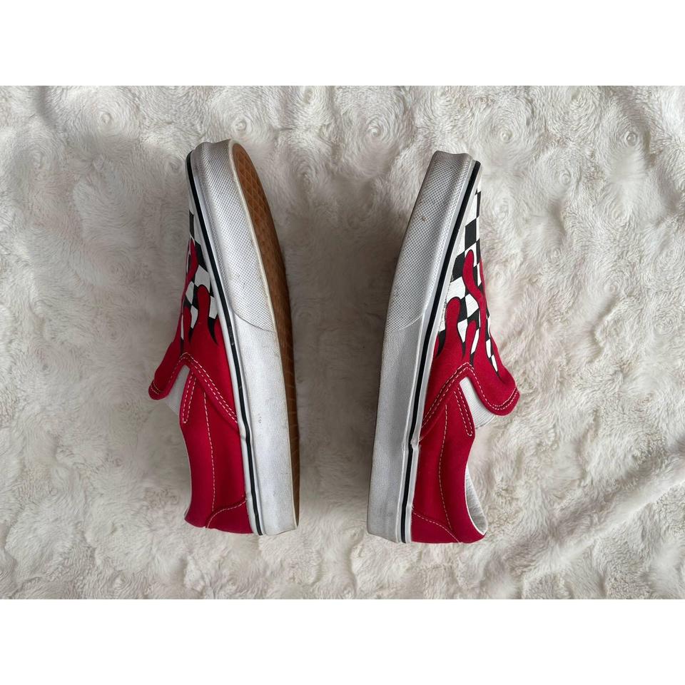 Red drip slip deals on vans