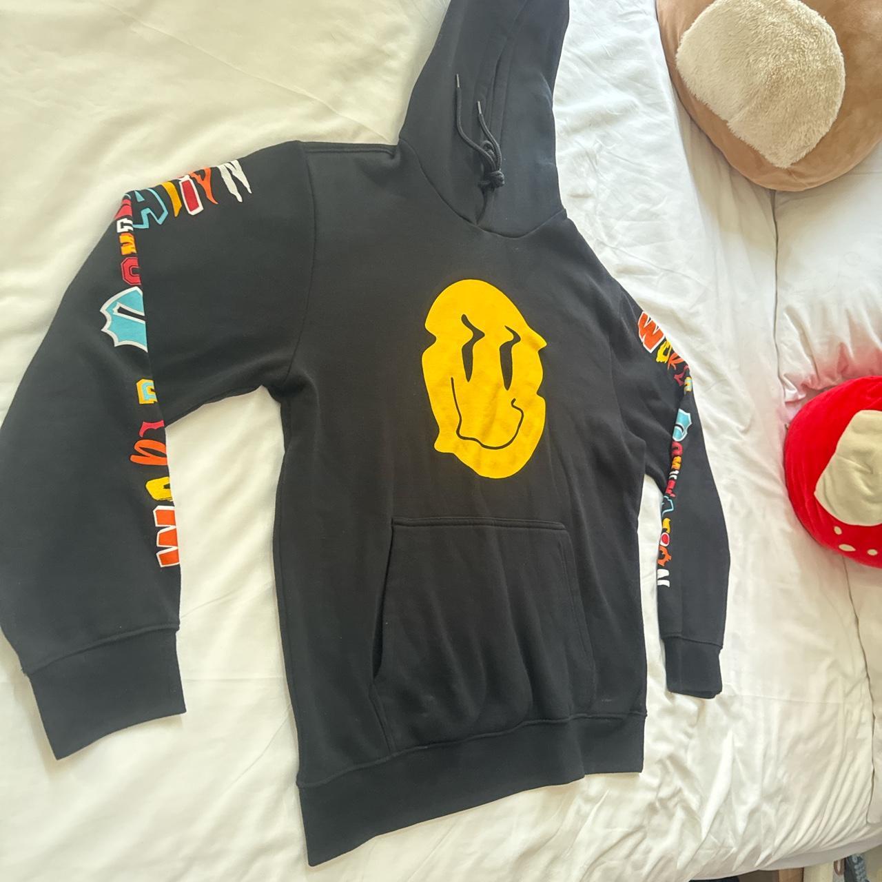 World domination smiley face black