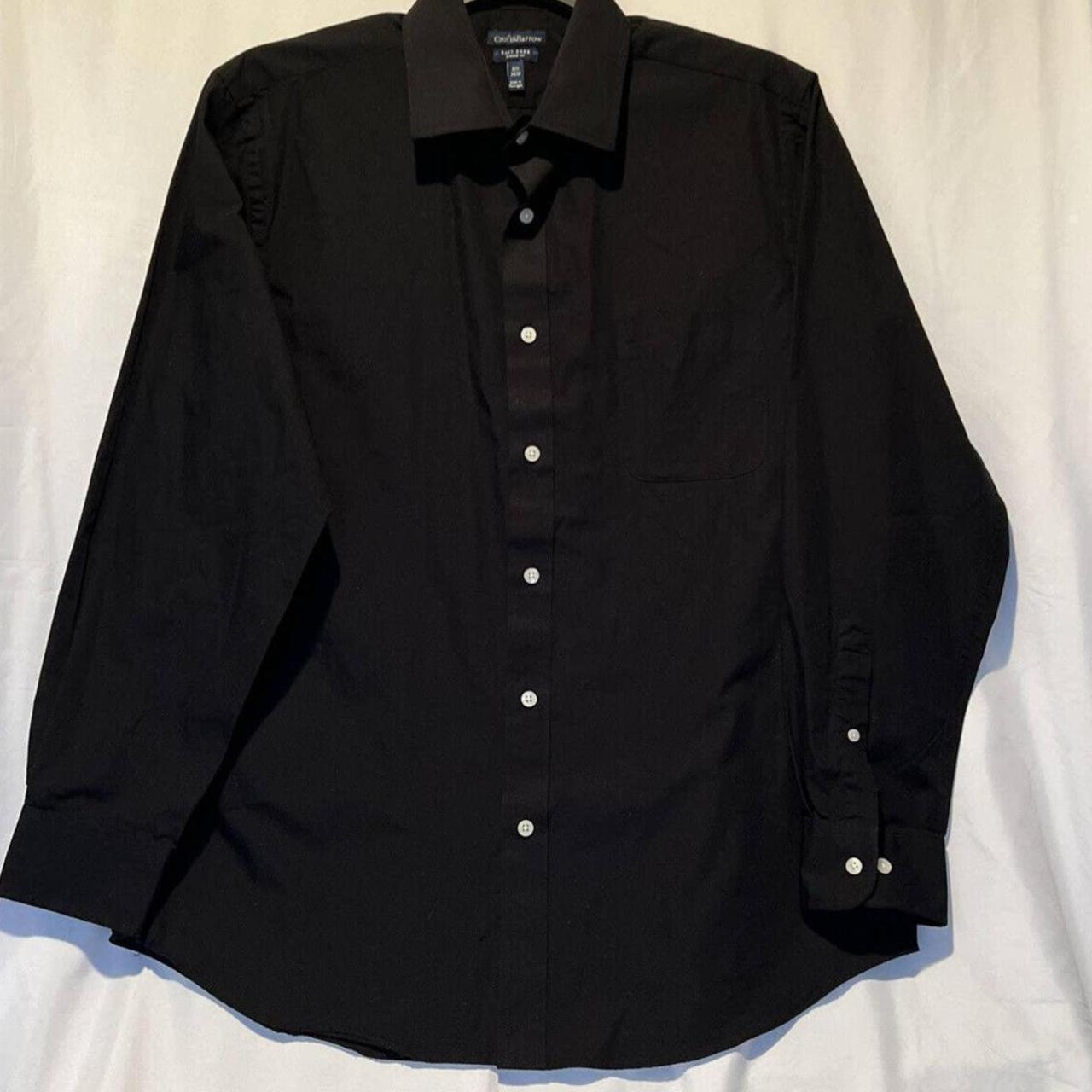 CROFT & BARROW BLACK MENS SHIRT. Easy Care Classic... - Depop