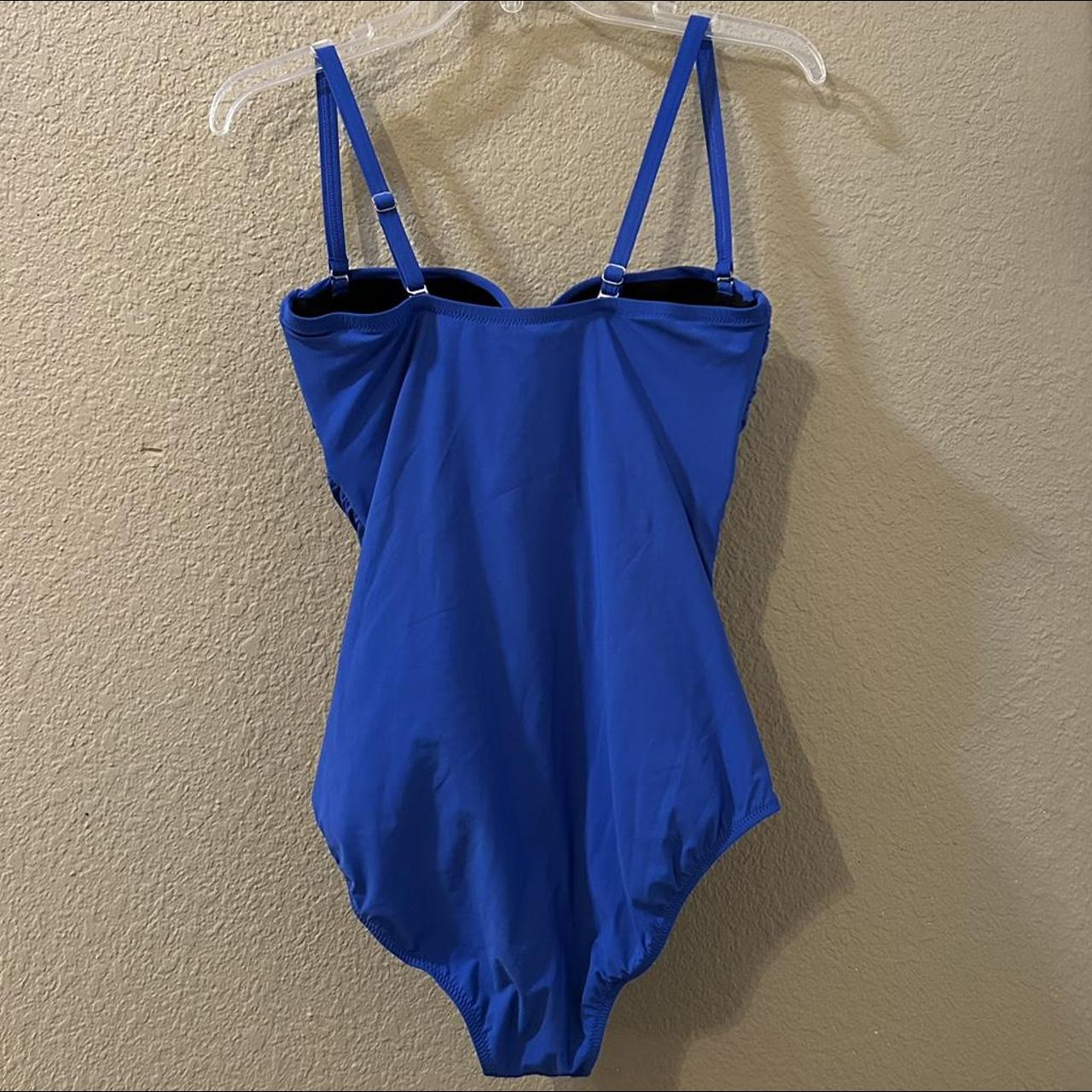 blue one piece swimsuit - Depop