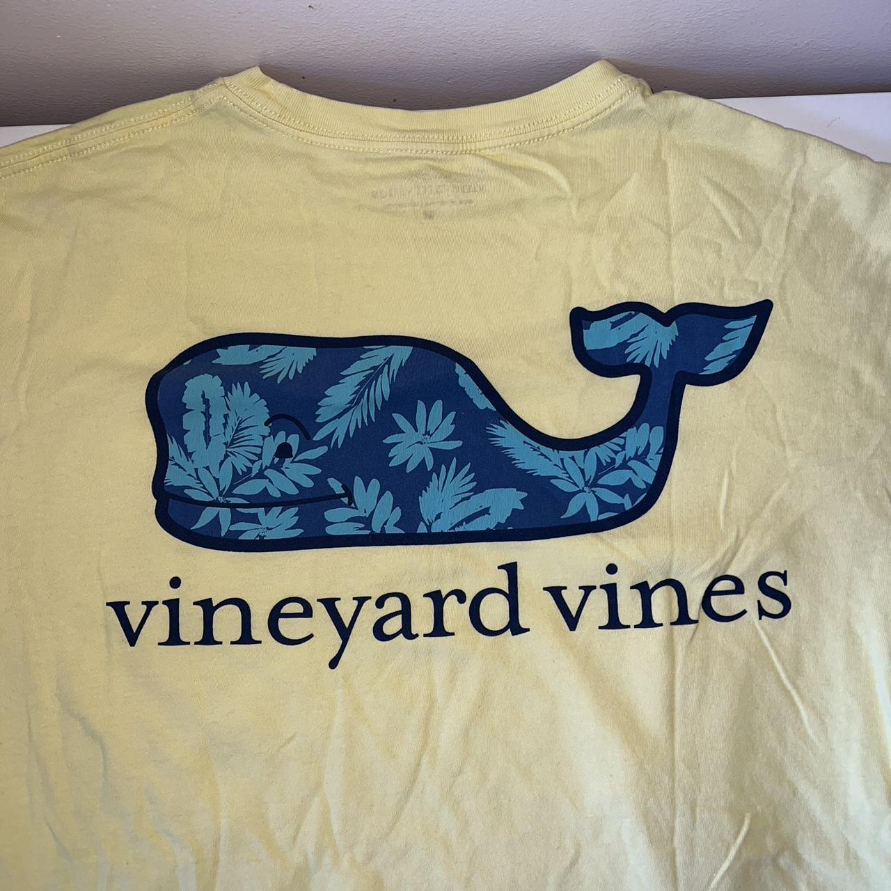 Vineyard Vines Blue/Yellow T-Shirt with shirt - Depop