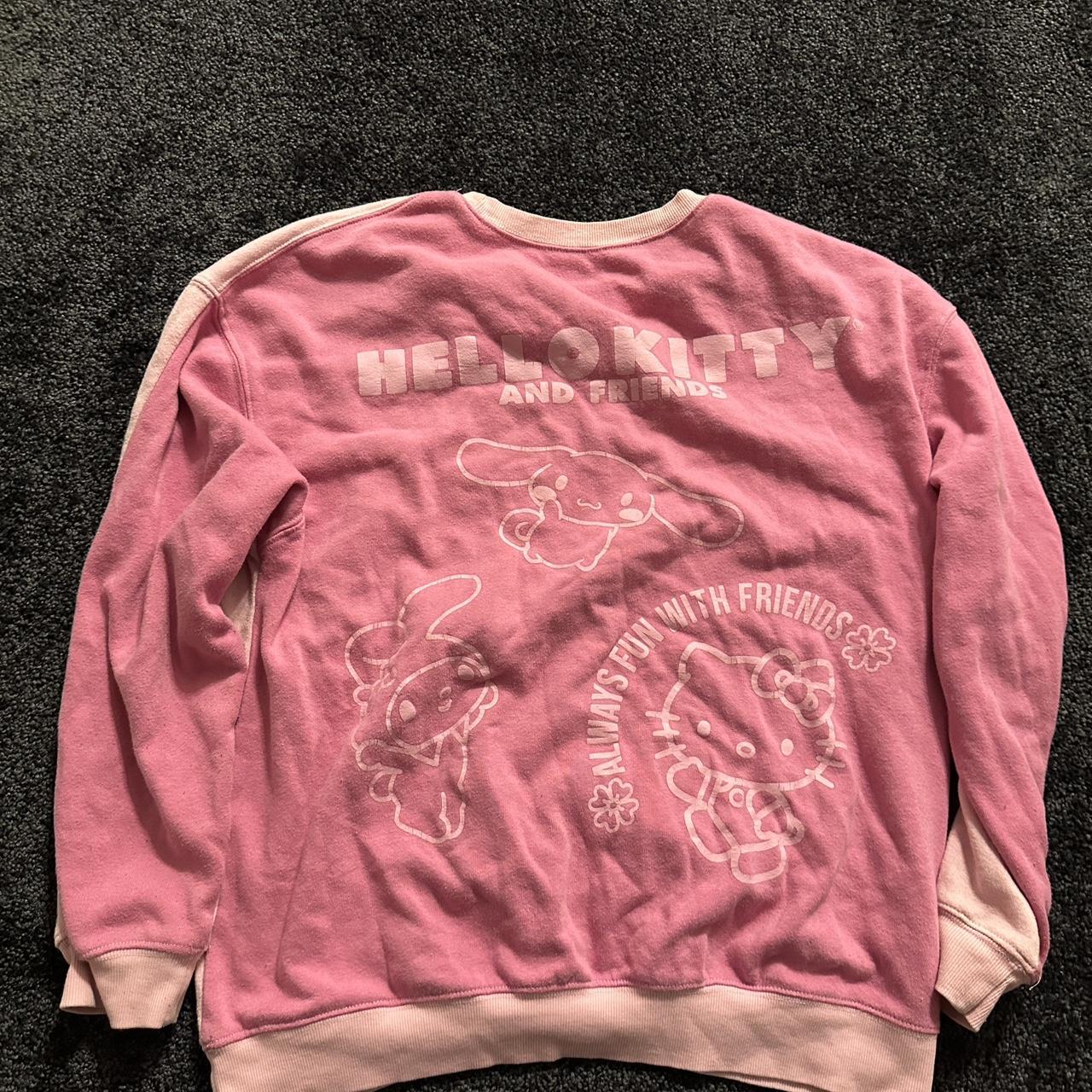 Women's Sweatshirt - Pink - M – Pink Hello Kitty … - image 2