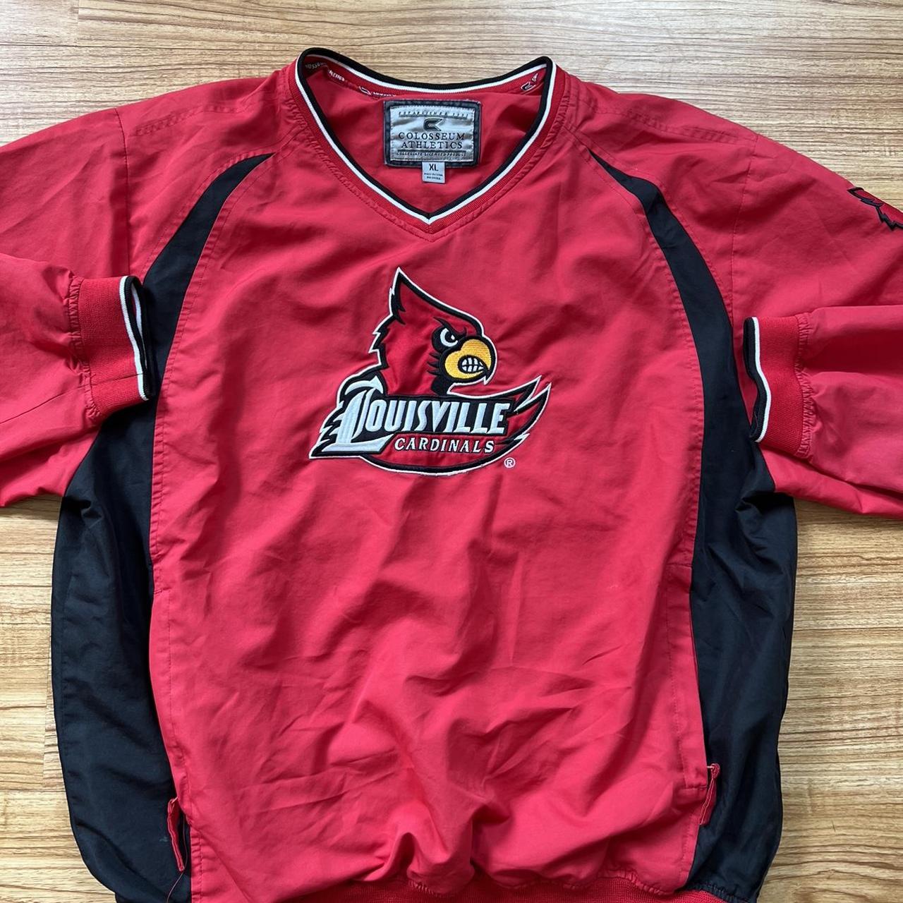 Double Sided Louisville Cardinals Windbreaker Size - Depop