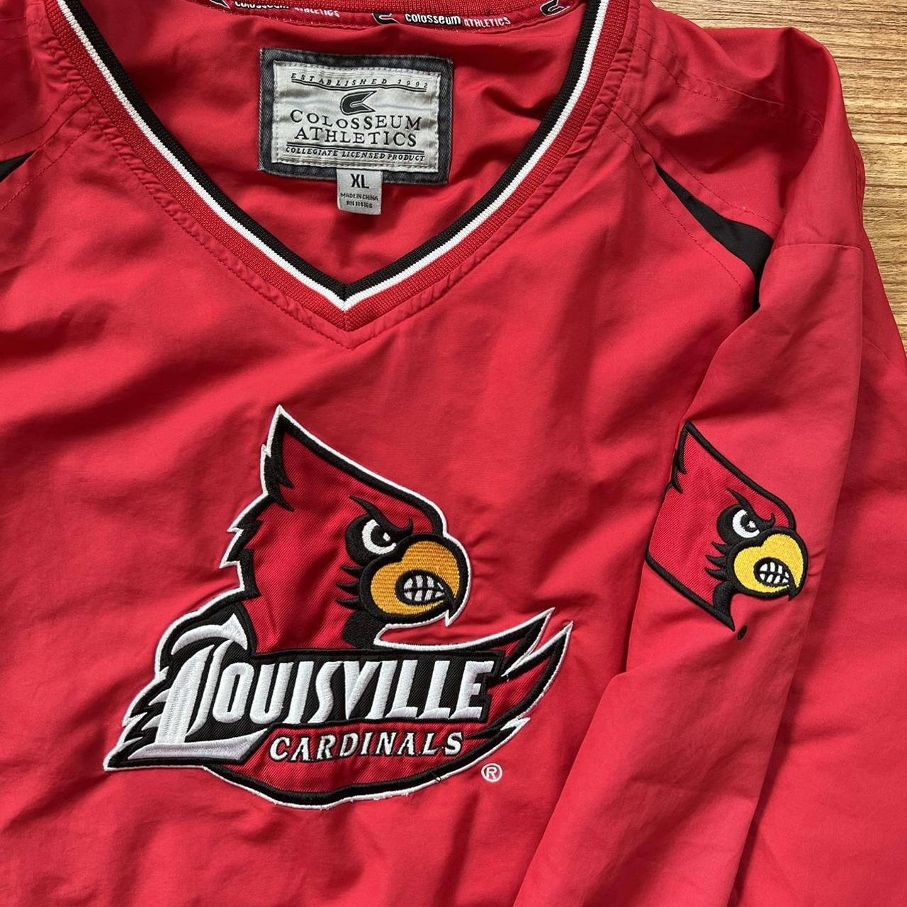 Double Sided Louisville Cardinals Windbreaker Size - Depop