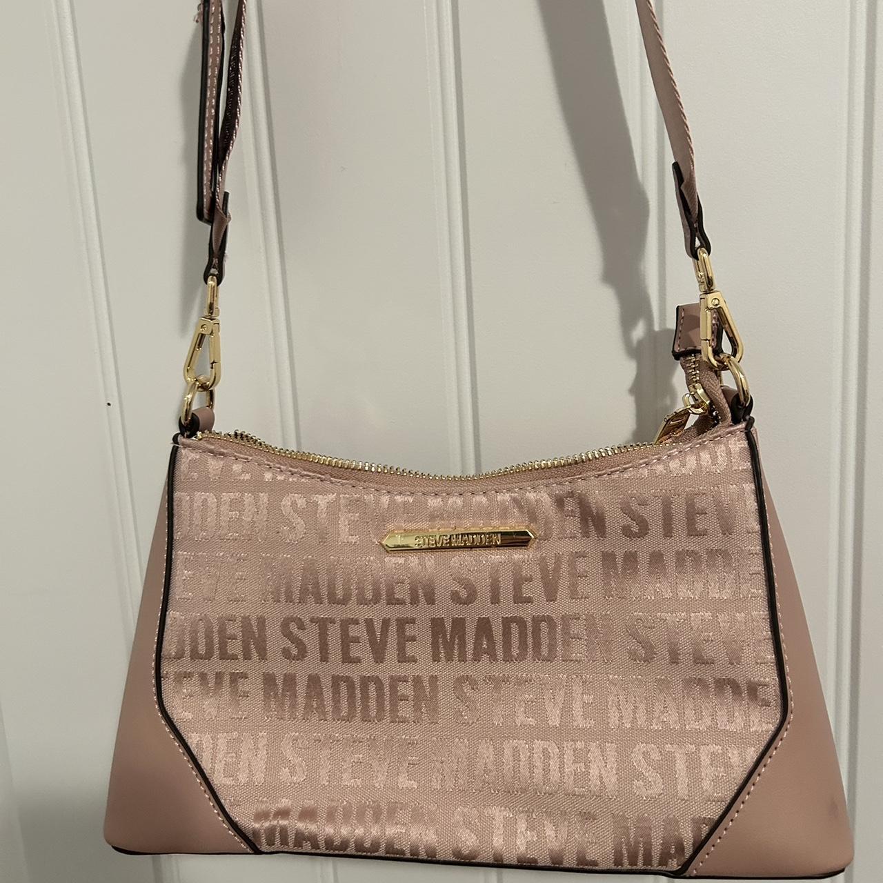 Steve Madden pink crossbody Has the nice big straps... Depop