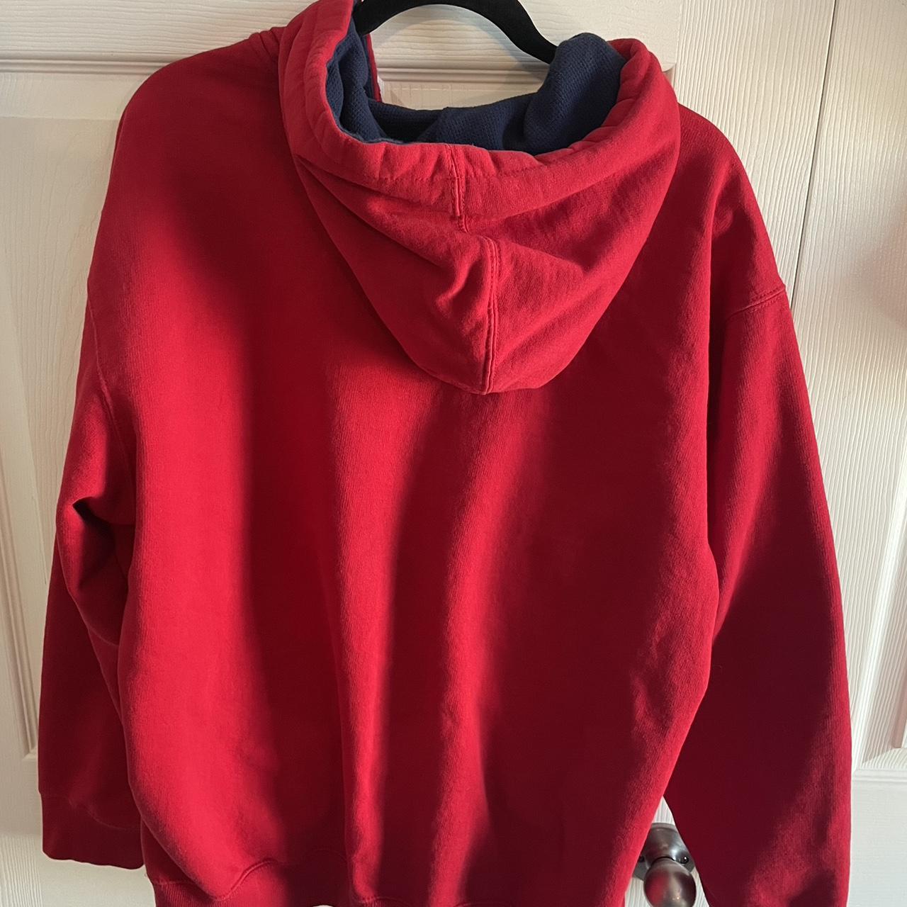 Early 2000s Polo Zip Up •vibrant red •heavyweight... - Depop