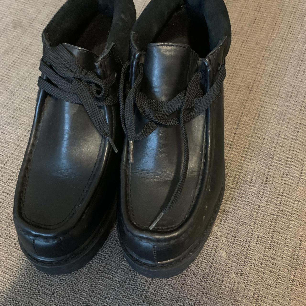 Vintage Y2K Black Lugz Strutt Boots. Size US 6/ EU... - Depop