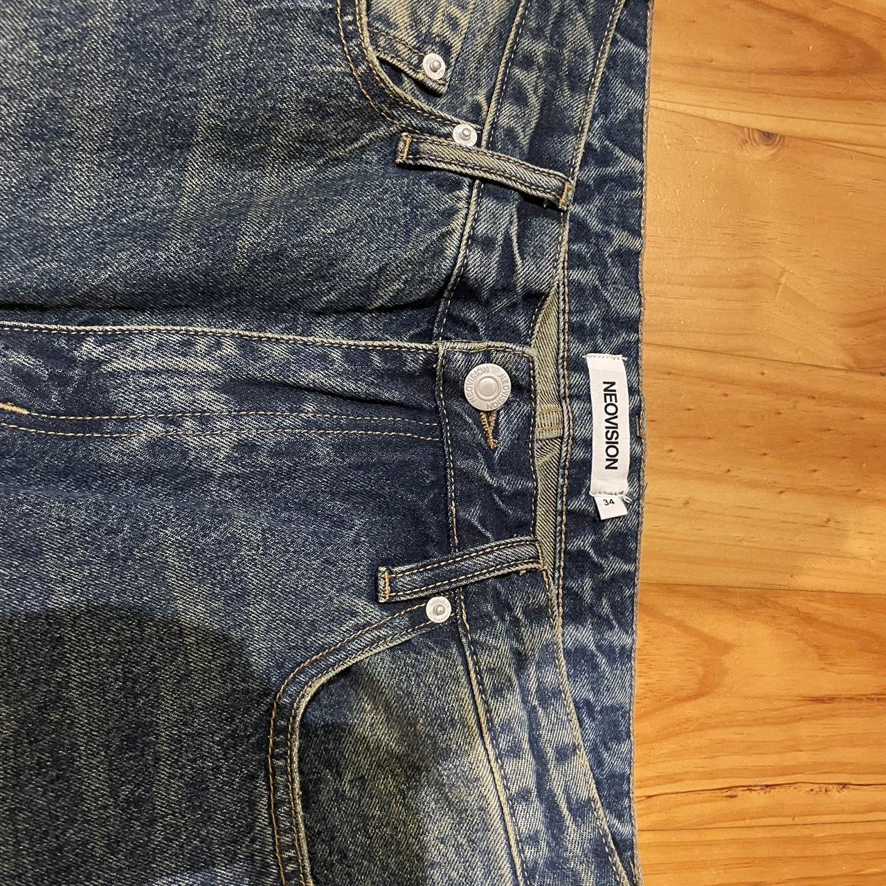 Neovision super baggy distressed jeans never worn... - Depop