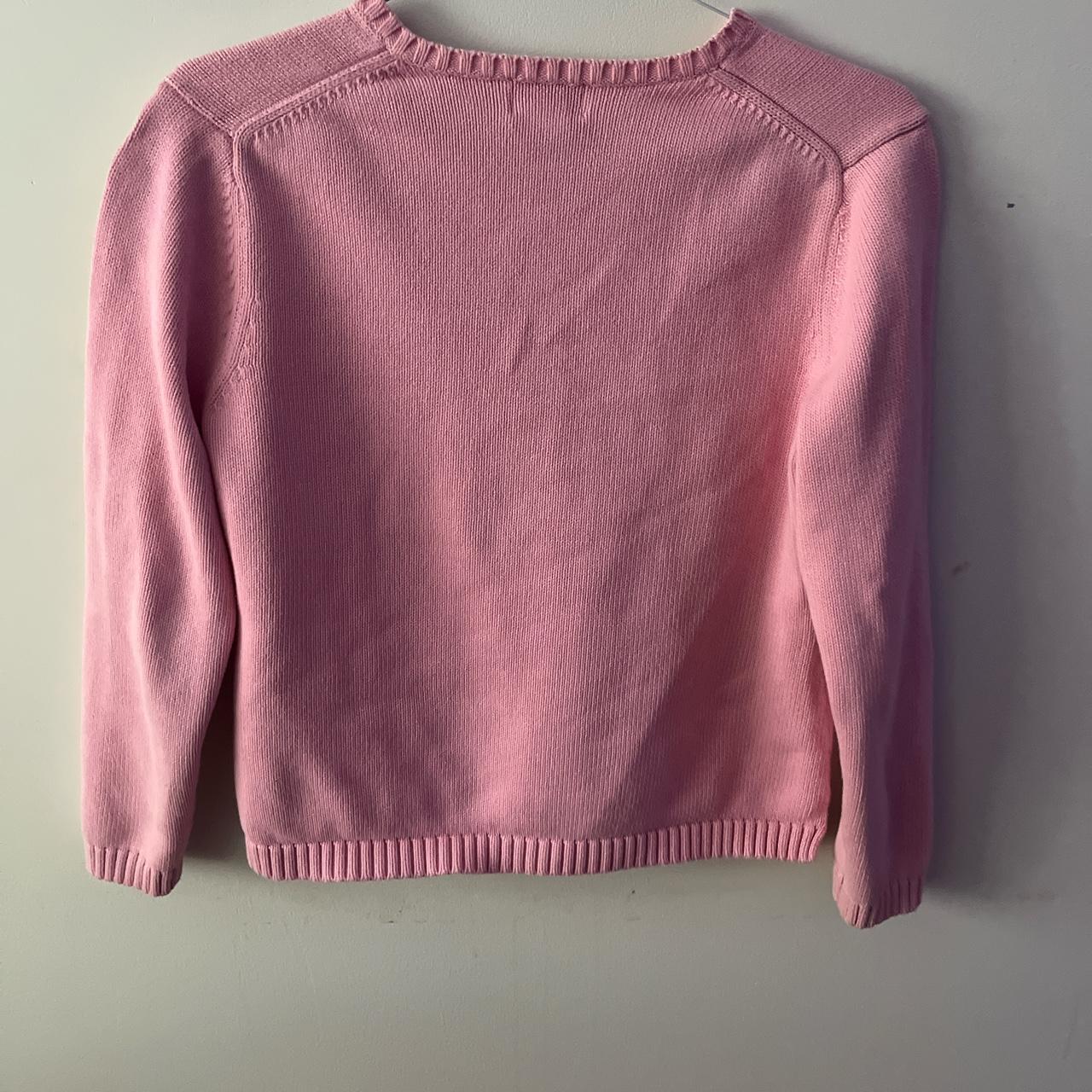 light pink L.L. BEAN knit sweater - Depop