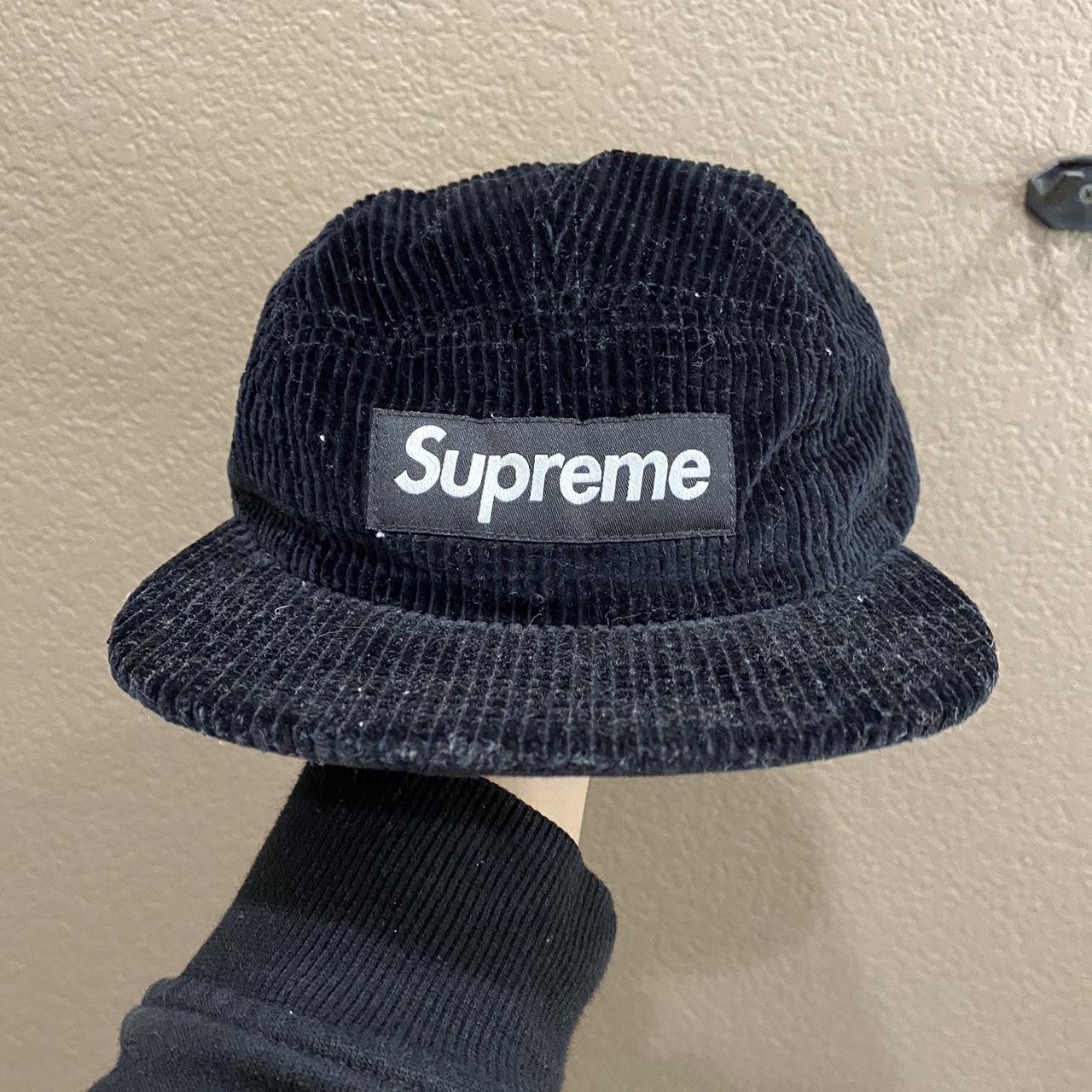 Supreme waffle sales corduroy camp cap