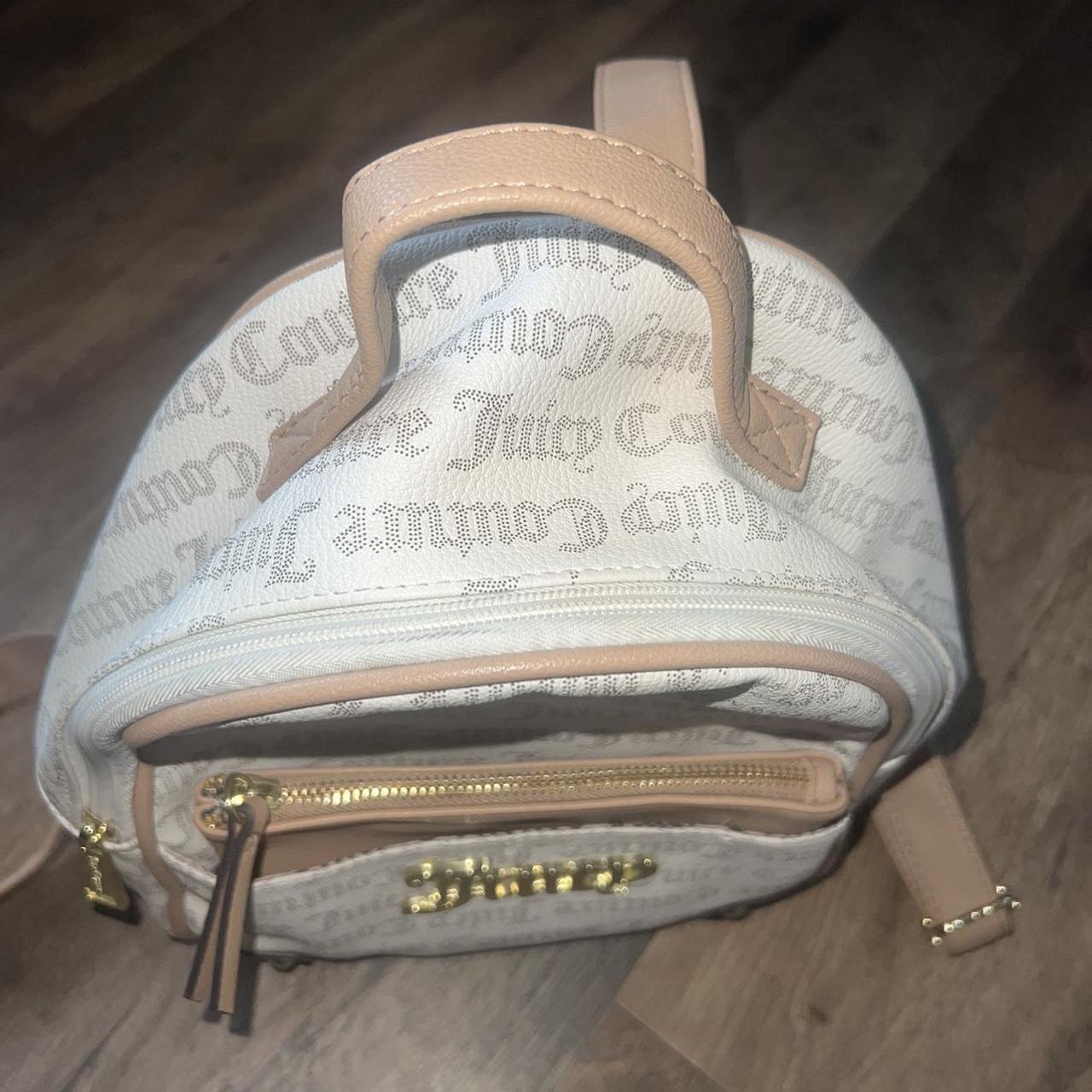 Juicy Couture Backpack Tan and black bag with the - Depop