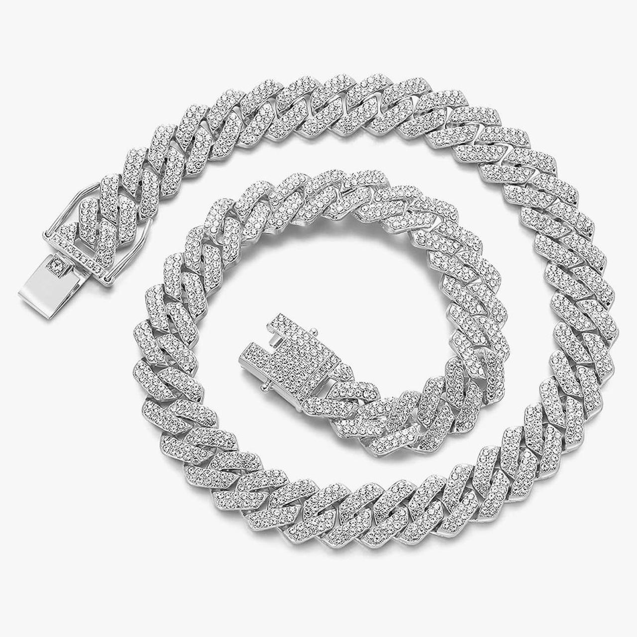 Iced Out Cuban Chain is a solid chain. The cuban... Depop