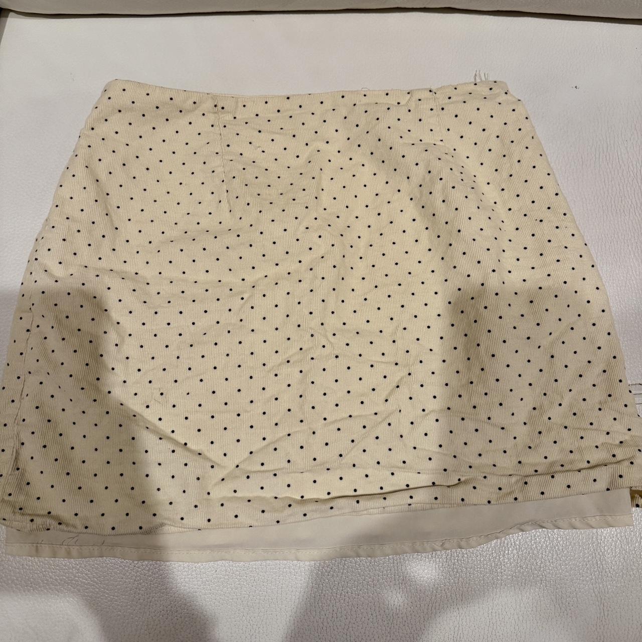 Women's Skirt - Cream/White - S – Cream and black… - image 1