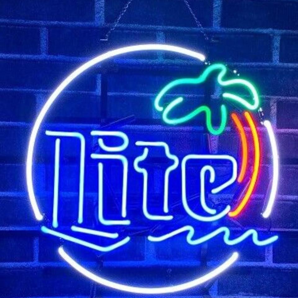 Miller Lite BEER★卓上ネオンサイン電飾ランプライト照明ビンテージ Light Up Miller Lite Beer Sign - Vintage style | Depop