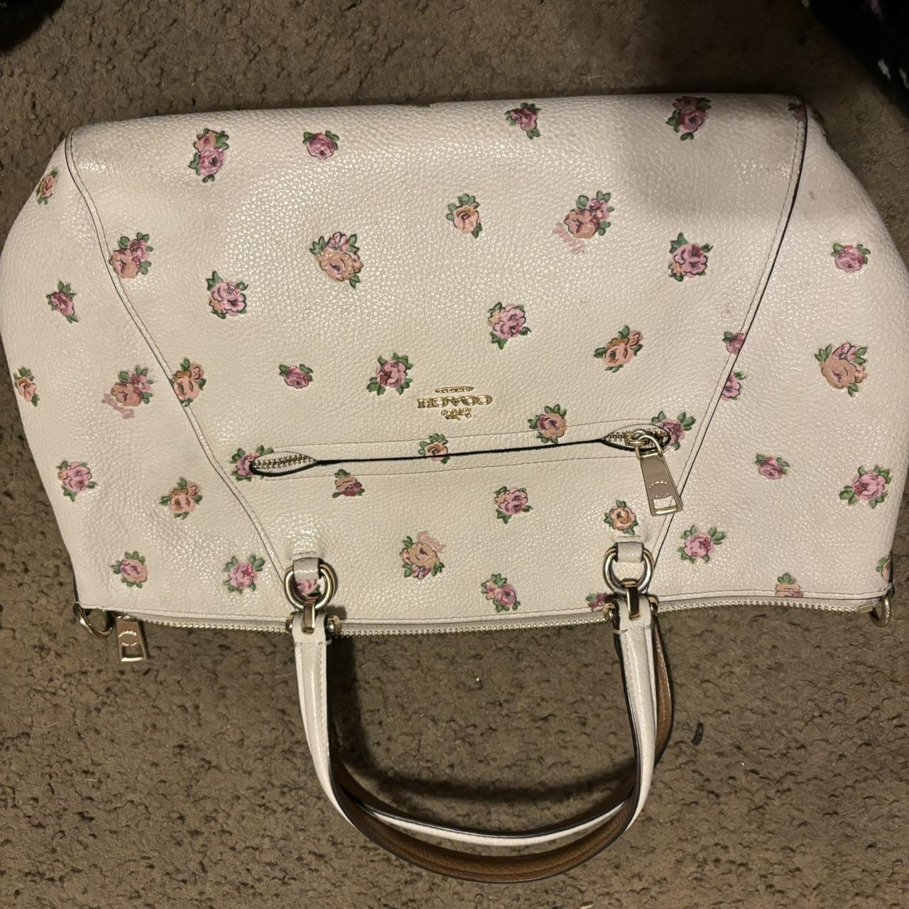 Coquette floral Coach purse - Depop