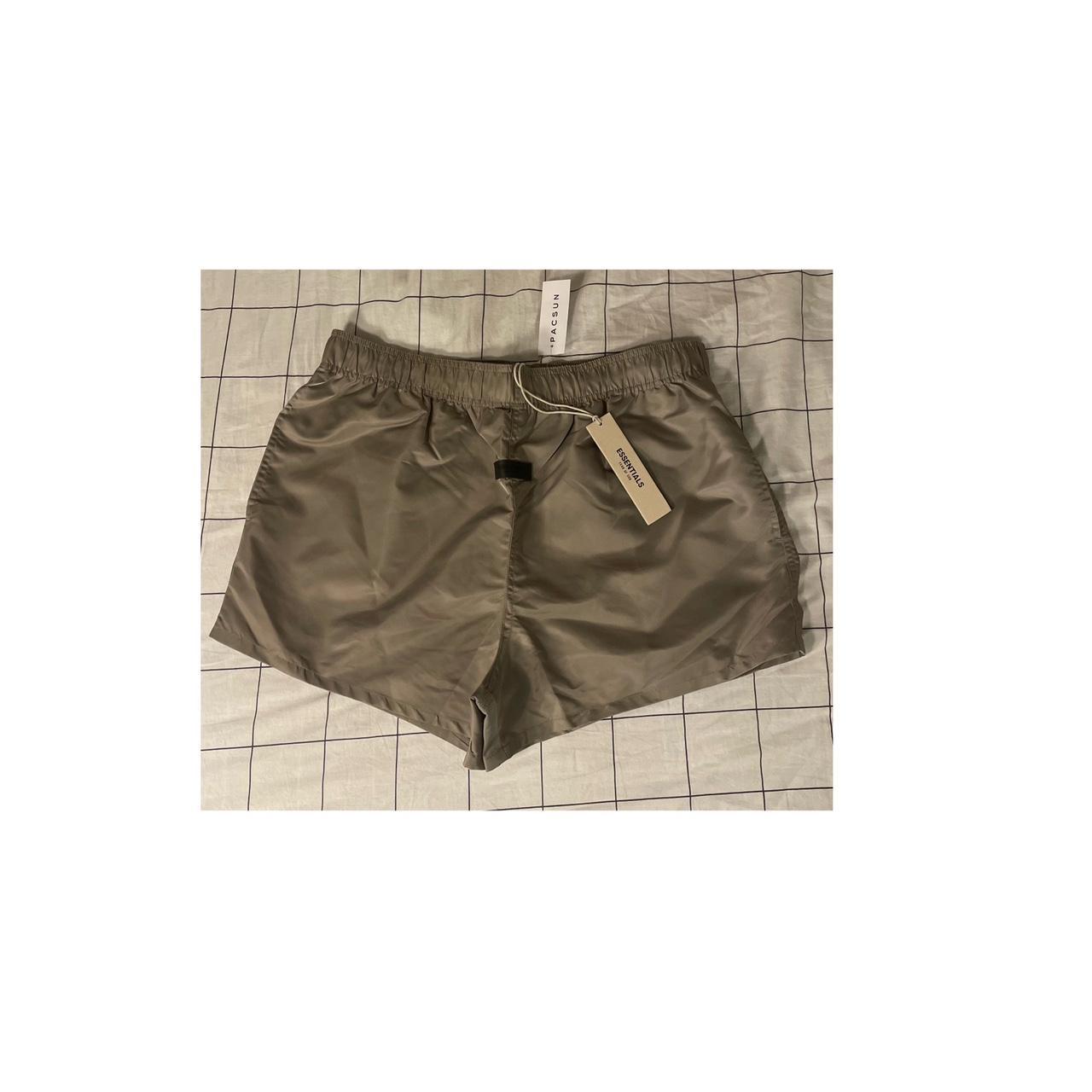 essentials running shorts toupe fog size L . Depop