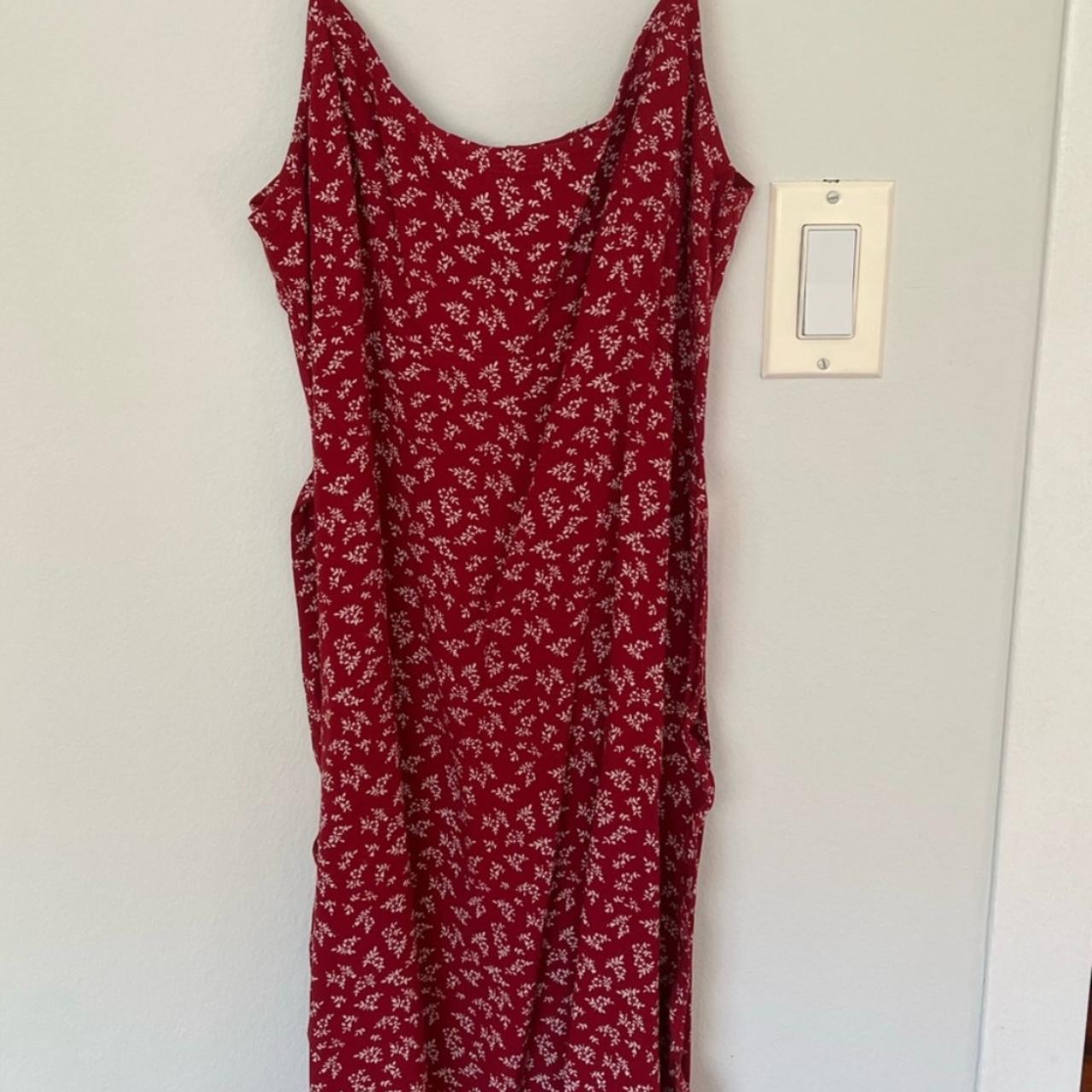 Brandy Melville Red Floral Amara Dress Size XS - $20 - From Rachel