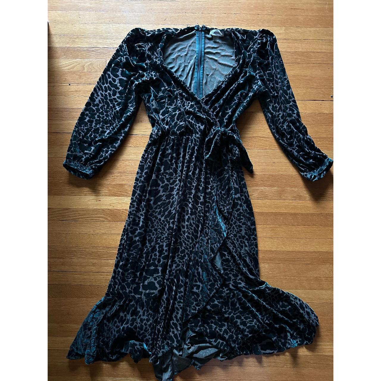 Shops other stories blue velvet dress