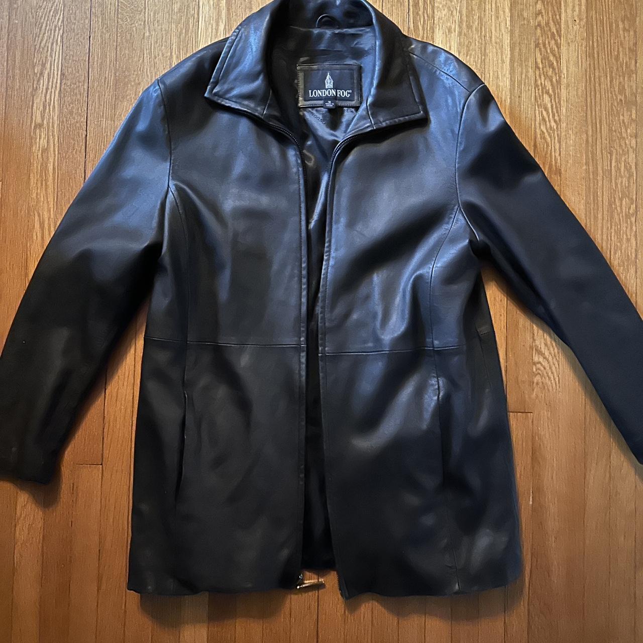 London fog shop men's leather jacket