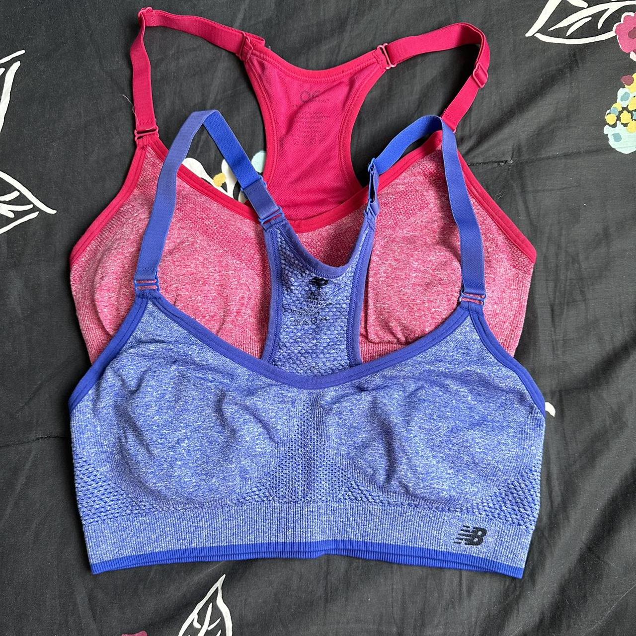 Two pack of sports bras One is new balance with no... - Depop