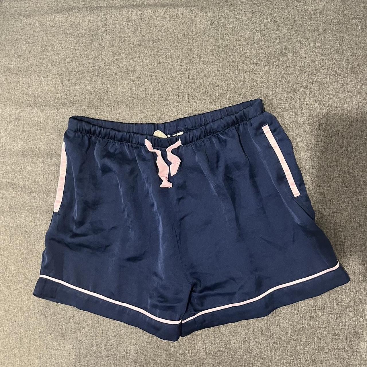 peter alexander juniors 14 navy satin set no visible... - Depop